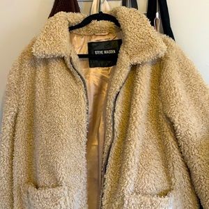 steve madden teddy bear coat oversized